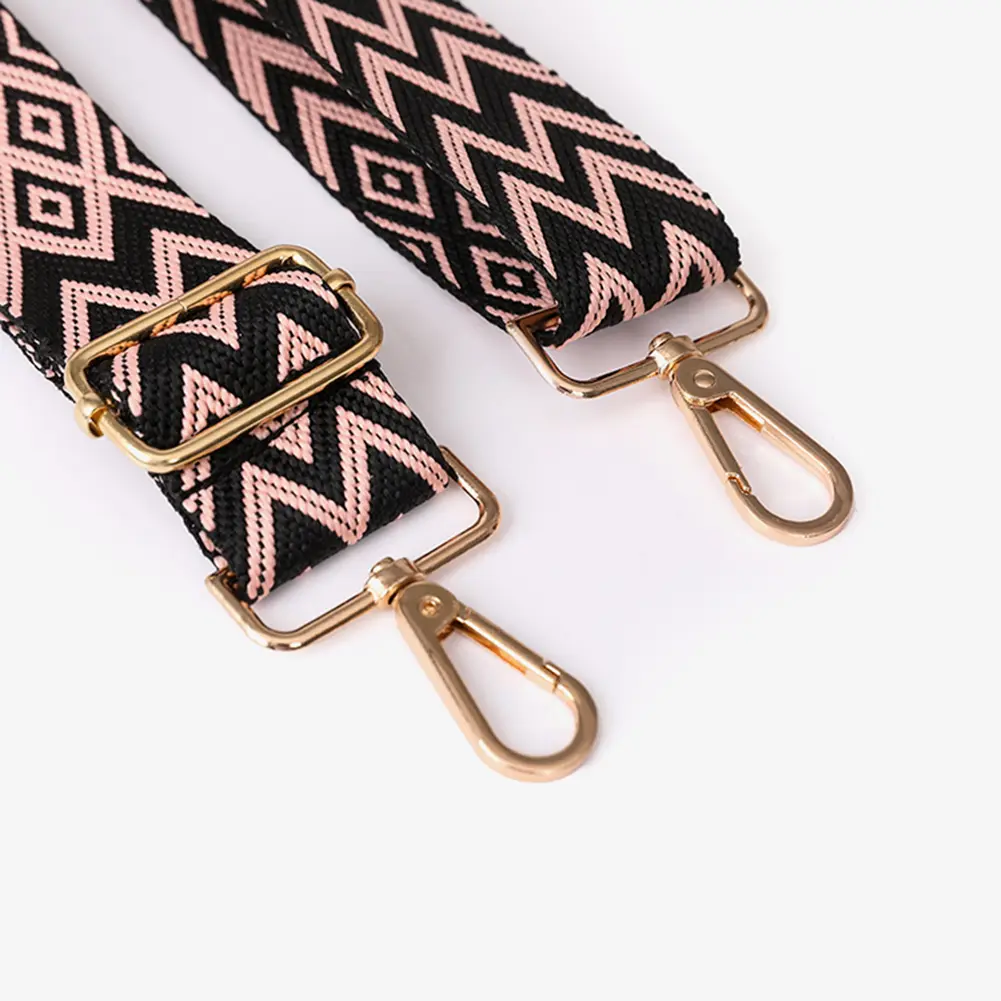 Nylon Shoulder Bag Strap Adjustable Women Crossbody Strap Soft Accessories Replacement Strap Wide Purse Strap Chain Bag Strap