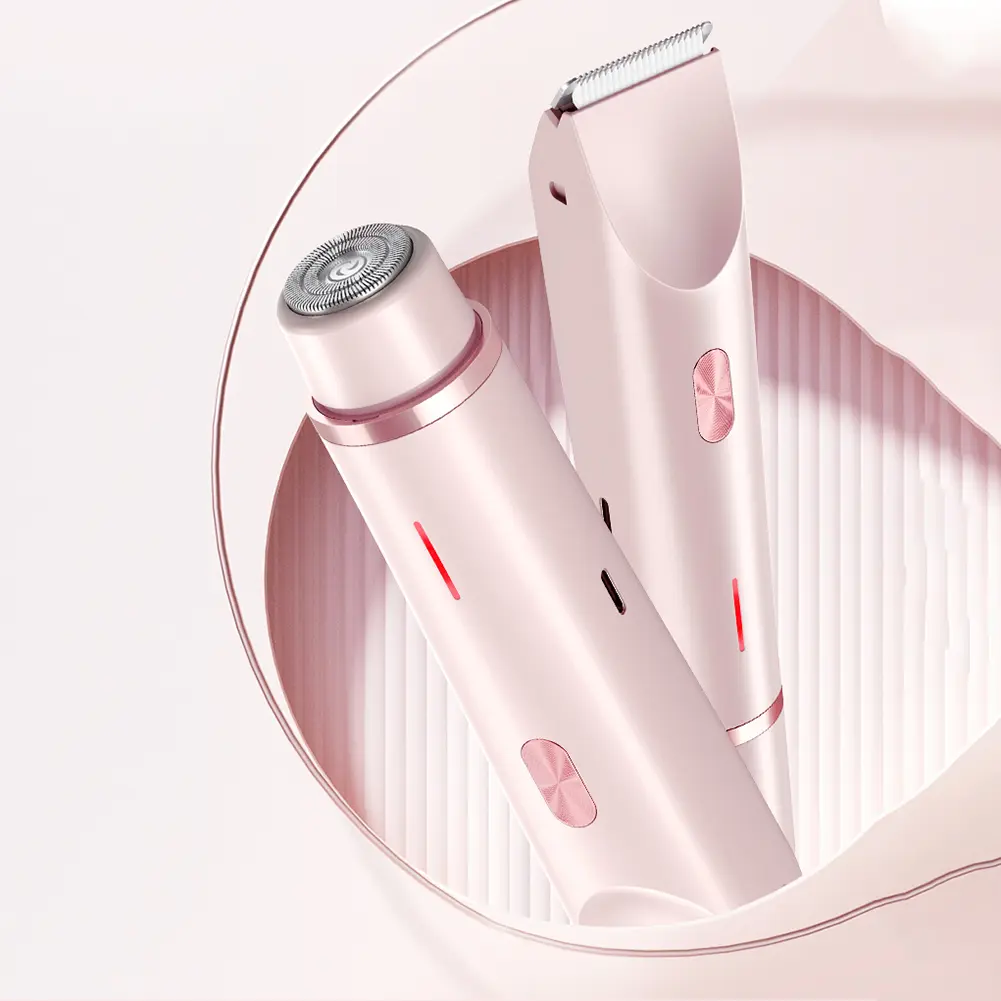 Body Shaver for Women Waterproof Hair Removal Razor Rechargeable Pubic Hair Trimmer for Pubic Legs Body Hair