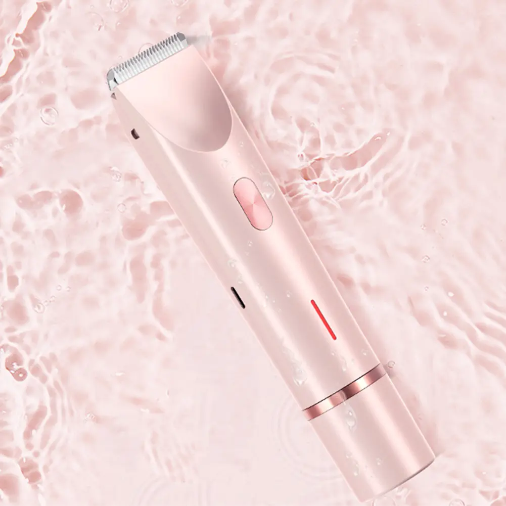 Body Shaver for Women Waterproof Hair Removal Razor Rechargeable Pubic Hair Trimmer for Pubic Legs Body Hair