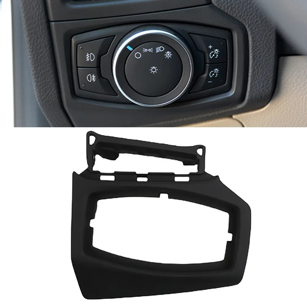 Dashboard Headlight Switch Button Frame Cover Trim Low&High Level Configuration for Ford Focus 15-18 Interior Accessories