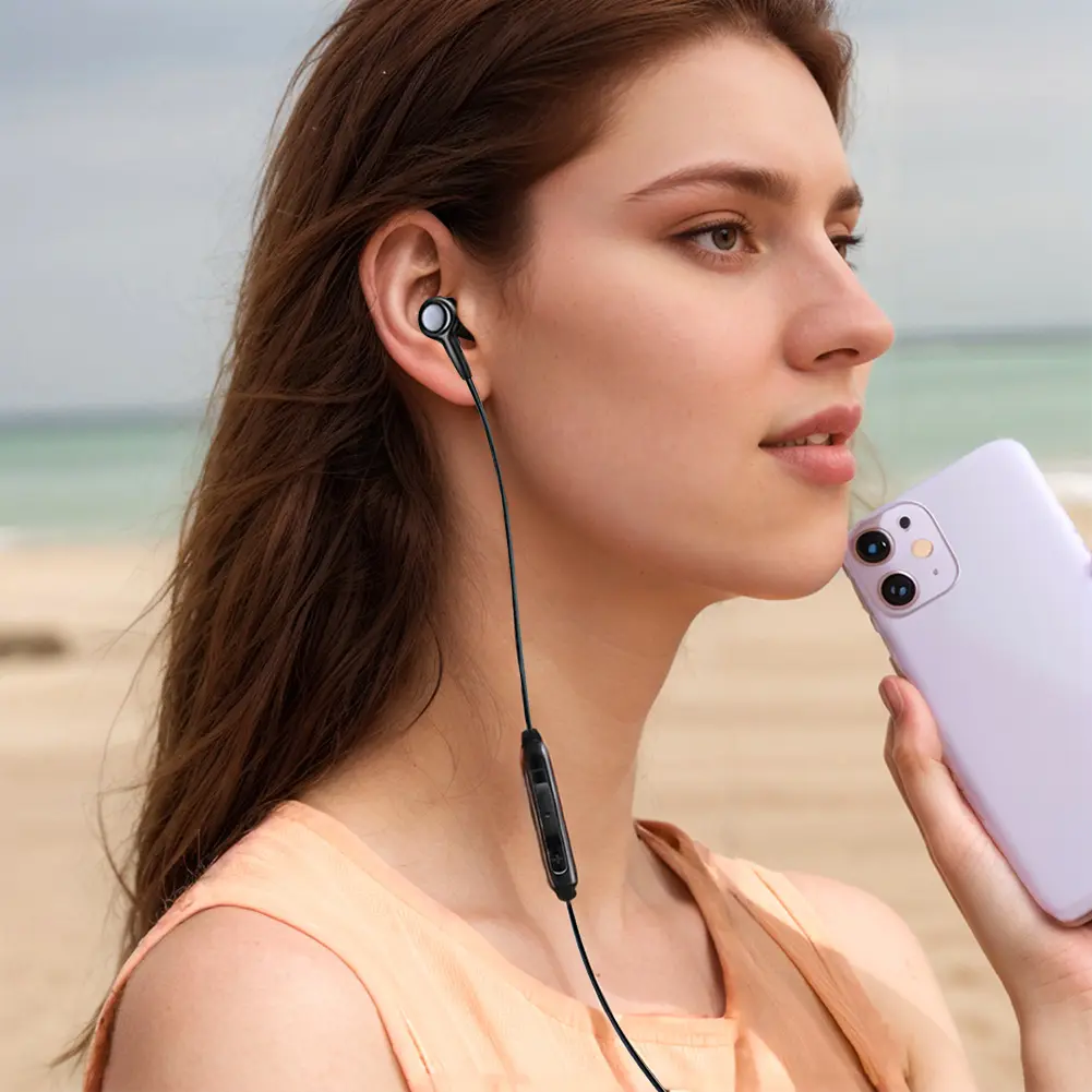 3.5mm/Type-c Wired Earbuds In Ear Headphone Wired Headset with Microphone Volume Control One Side Earplugs for Phone MP3 Players
