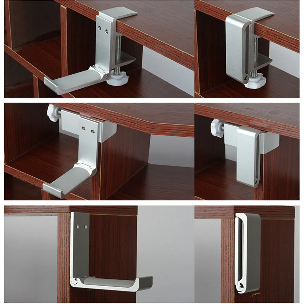Under Desk Earphone Stand with Adjustable Clamp Metal Earphone Hanger Gaming Headset Holder for Gaming PC Accessories