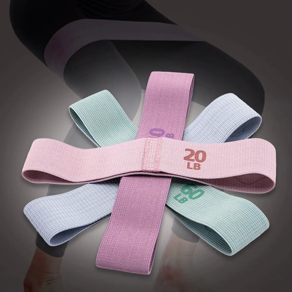 1-3PCS Resistance Hip Booty Bands Glute Thigh Elastic Workout Bands Squat Circle Stretch Fitness Strips Loops Yoga Gym Equipment