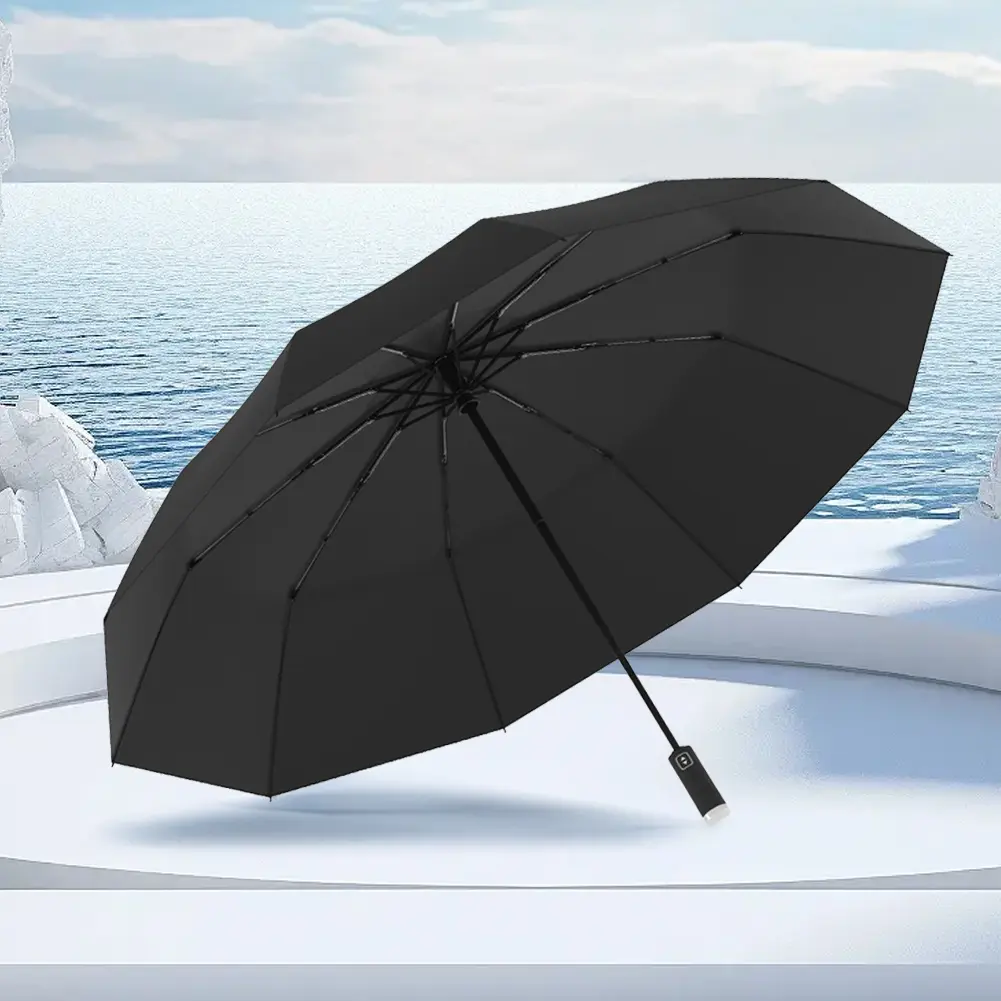 Fully Automatic Reverse Folding Umbrella Windproof Compact Foldable Umbrella Small Portable Umbrella for Men Women Teenage
