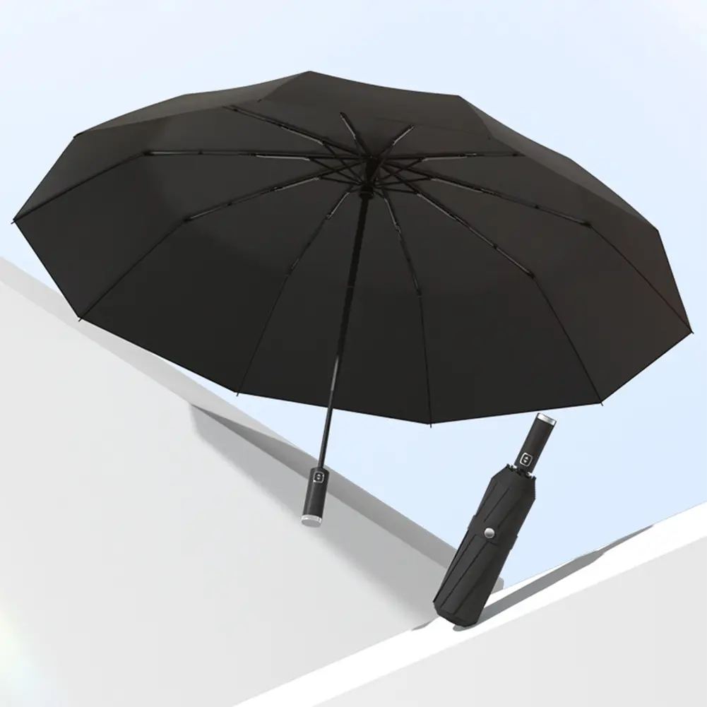 Fully Automatic Reverse Folding Umbrella Windproof Compact Foldable Umbrella Small Portable Umbrella for Men Women Teenage