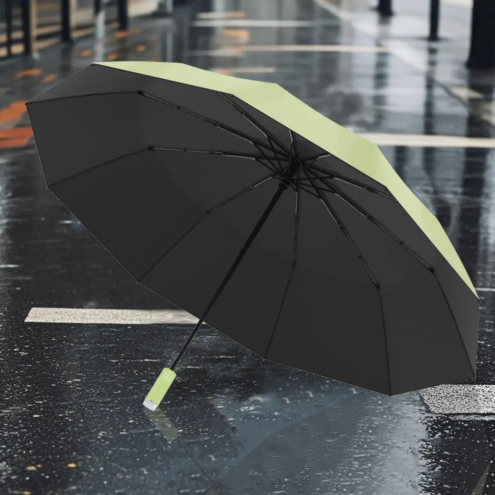 Fully Automatic Reverse Folding Umbrella Windproof Compact Foldable Umbrella Small Portable Umbrella for Men Women Teenage
