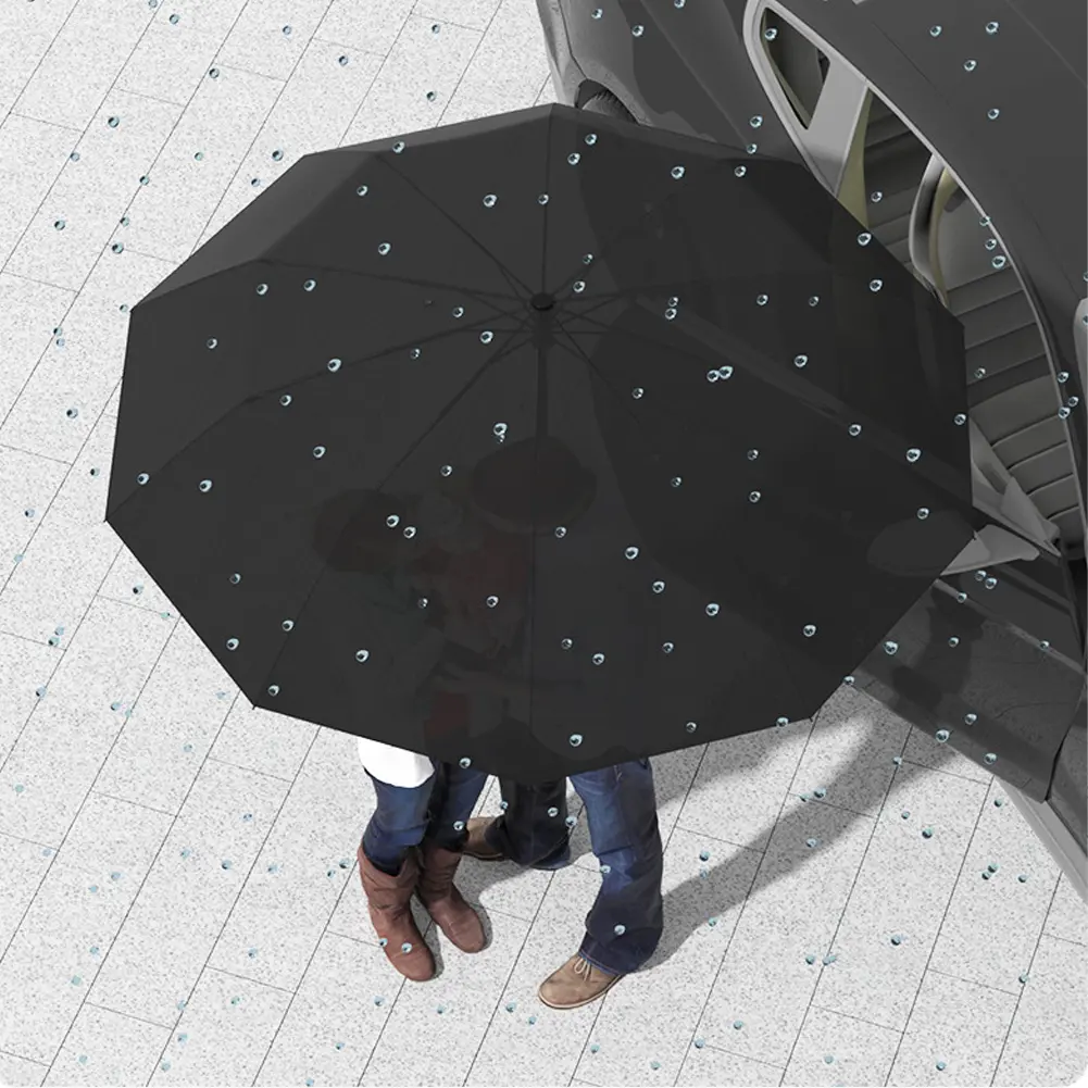 Fully Automatic Reverse Folding Umbrella Windproof Compact Foldable Umbrella Small Portable Umbrella for Men Women Teenage