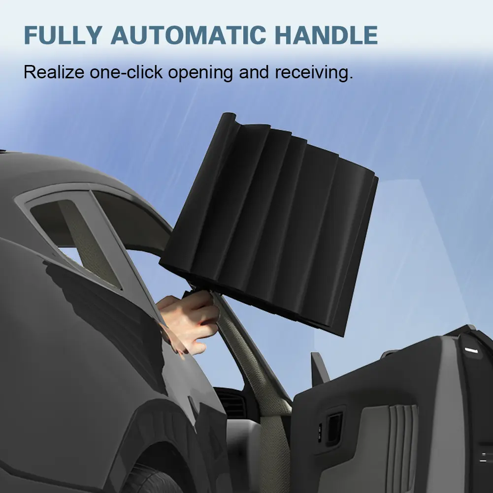 Fully Automatic Reverse Folding Umbrella Windproof Compact Foldable Umbrella Small Portable Umbrella for Men Women Teenage