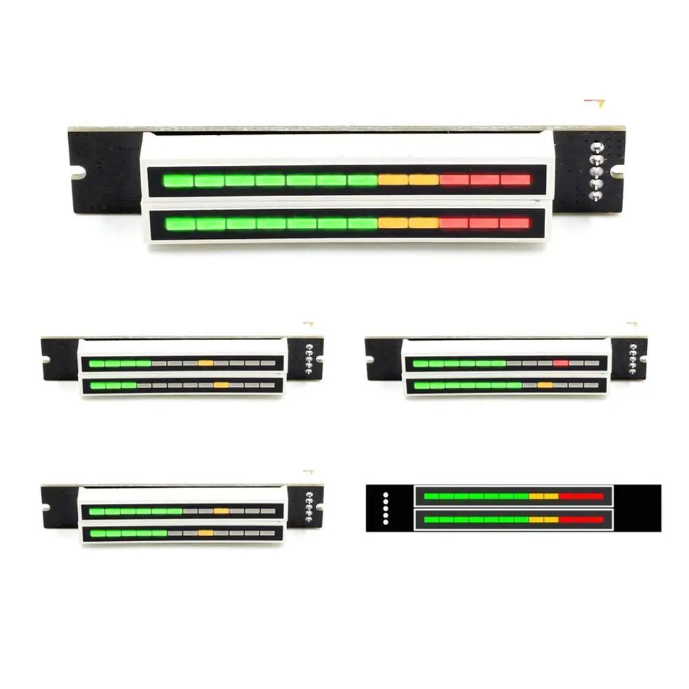 Dual Channel 12 Bit Audio LED Indicator Light Adjustable Light Speed LED Music Level Indicator Module DIY Electronic Kits