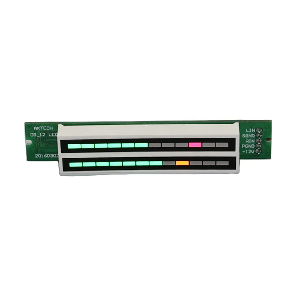 Dual Channel 12 Bit Audio LED Indicator Light Adjustable Light Speed LED Music Level Indicator Module DIY Electronic Kits