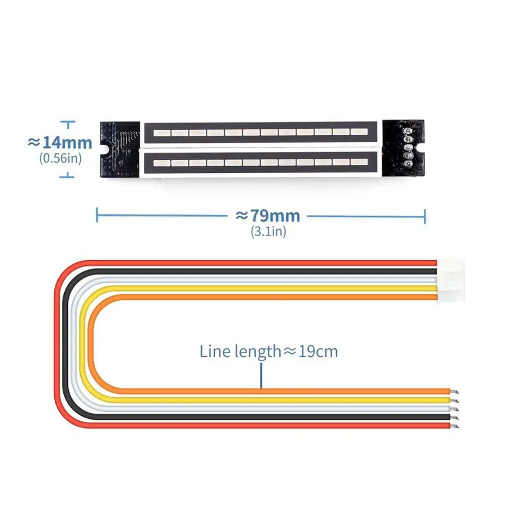 Dual Channel 12 Bit Audio LED Indicator Light Adjustable Light Speed LED Music Level Indicator Module DIY Electronic Kits