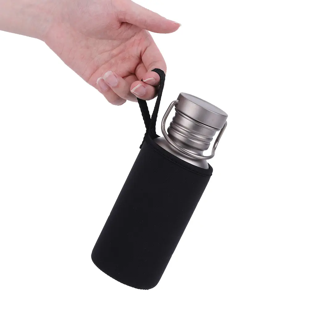 500/600/750ml Titanium Water Bottle with Lid Lightweight Drinking Bottle Leak-Proof Ultralight Water Bottle for Outdoor Picnic
