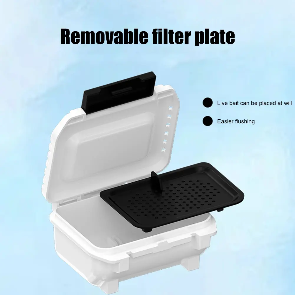 MEBAO Fishing Box Multi-function Plastic Fishing Live Bait Box Removable Detachable for Outdoor Fishing Accessories