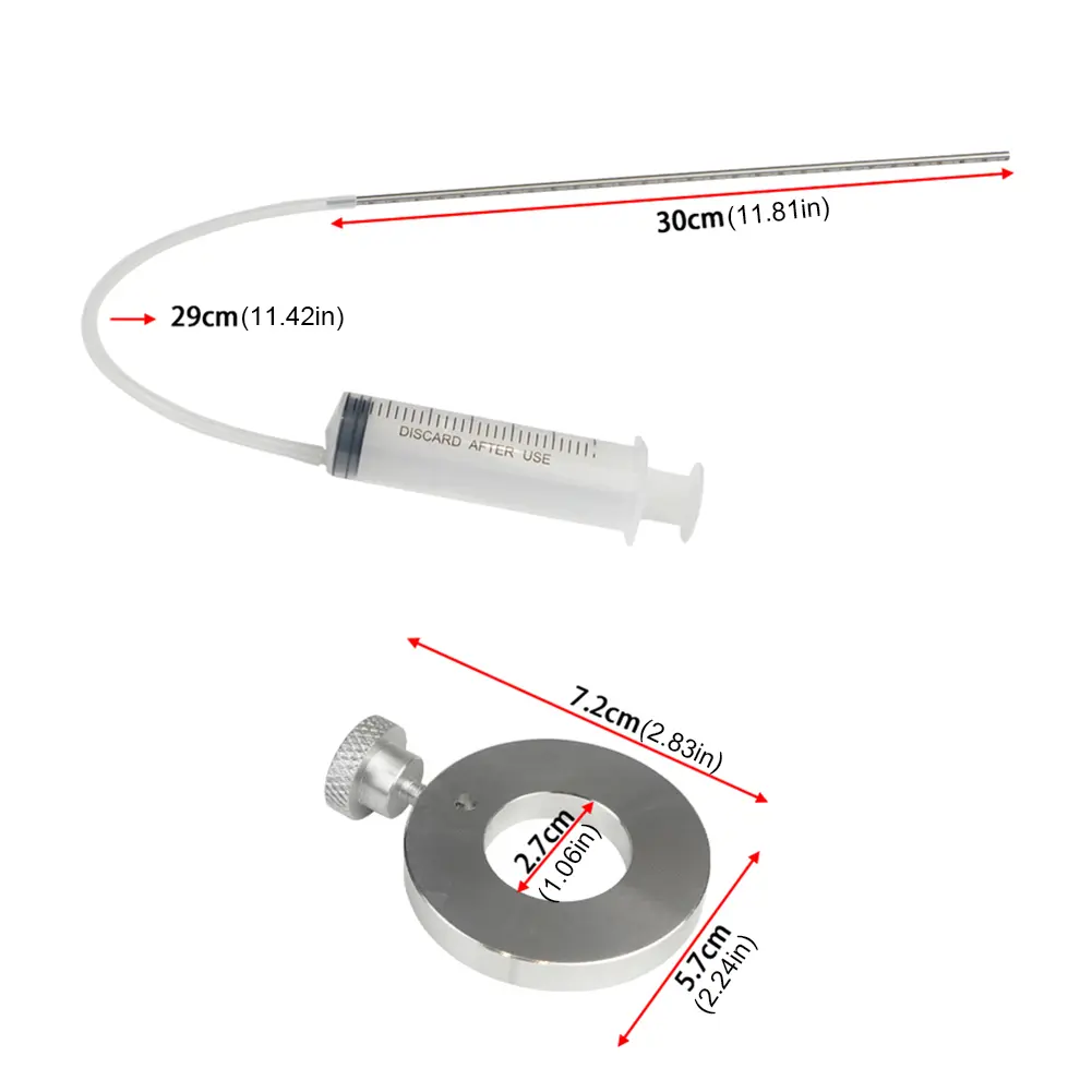 Fork Oil Level Gauge with Adjustable Ring Fork Oil Tool Kit Fork Oil Level Adjuster Motorcycle Fork Suspension Oil Level Gauge