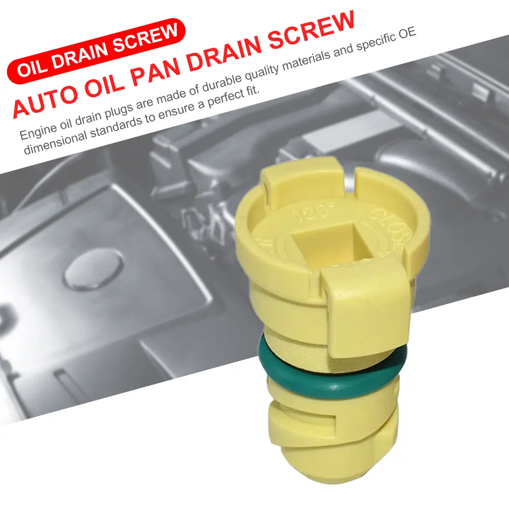 Oil Sump Drain Screw BC3Z6730A Nylon Engine Oil Drain Plug KX6Z6730B for Ford Explorer 2020-2021 for Lincoln MKZ 2017-2020