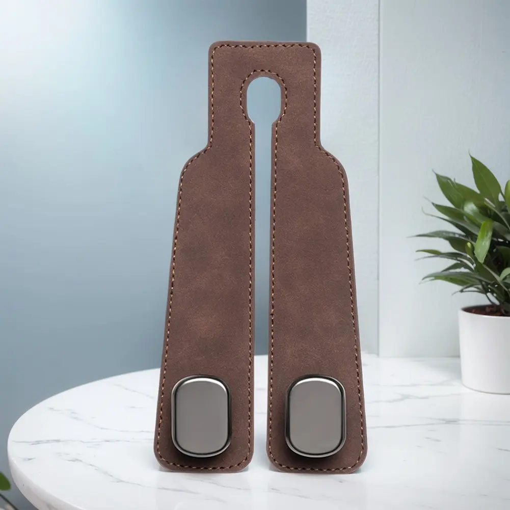 Car Headrest Hook Suede Microfiber Large Load-Bearing Hook Hanger Auto Back Seat Organizer Hanger for Vehicle SUV Auto