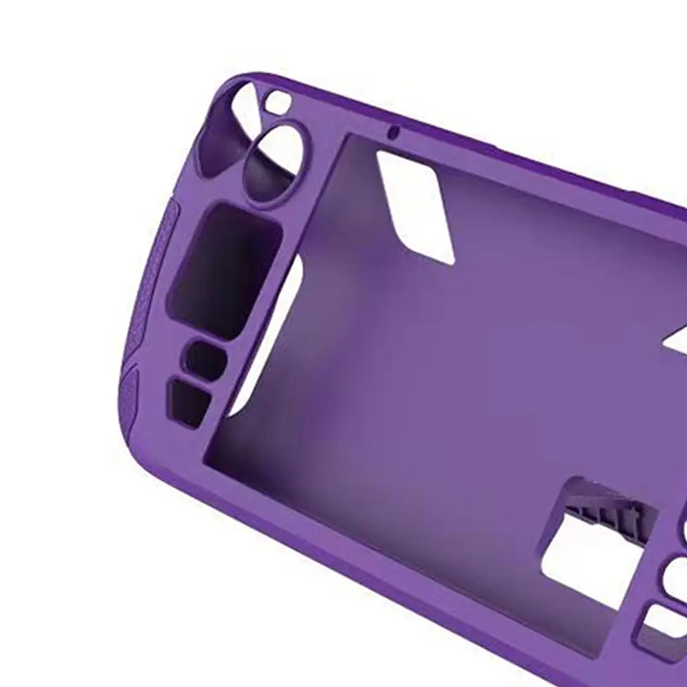 Silicone Protective Case Cover Anti Slip Soft Shell Game Console Cover with Bracket Replacement Accessories for Steam Deck