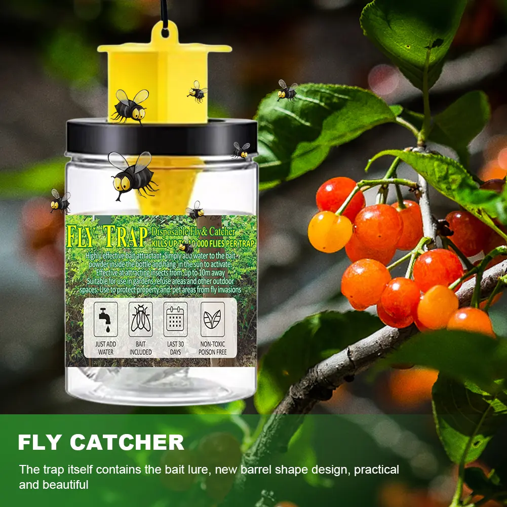 Insects Trapper PP+Wire Chain Fly Catchers Non-Toxic And Non-Hazardous for Canteens/Restaurants/Toilets/Rubbish Rooms