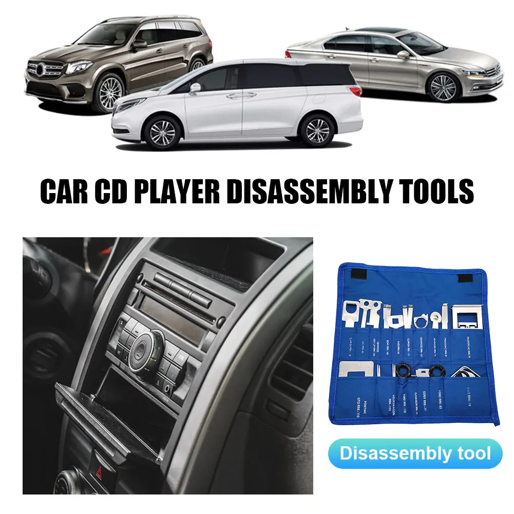 Stereo CD Repair Hand Tools Set Car Radio Removal Key Tool Kit Metal Car Audio Release Keys Extractor Car Audio Repair Tools