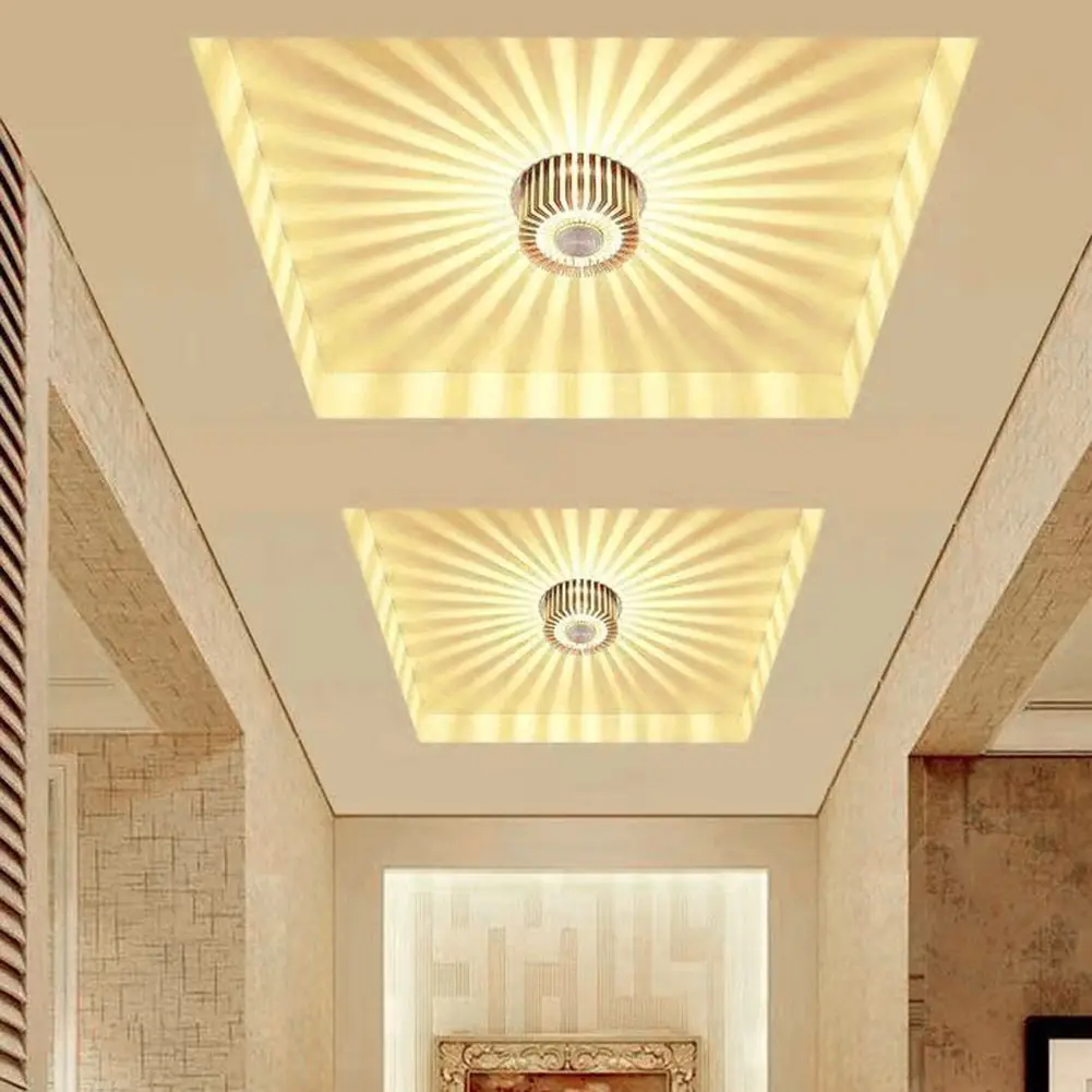 LED Indoor Lighting Energy Saving Corridor Lamp Protect Eyes Ceiling Spotlights Easy Installation Durable for Bedroom Bathroom