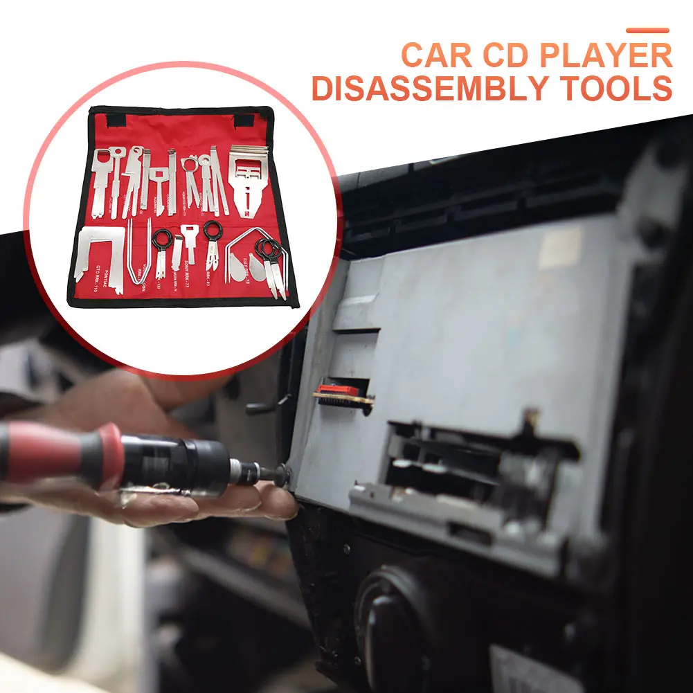Stereo CD Repair Hand Tools Set Car Radio Removal Key Tool Kit Metal Car Audio Release Keys Extractor Car Audio Repair Tools