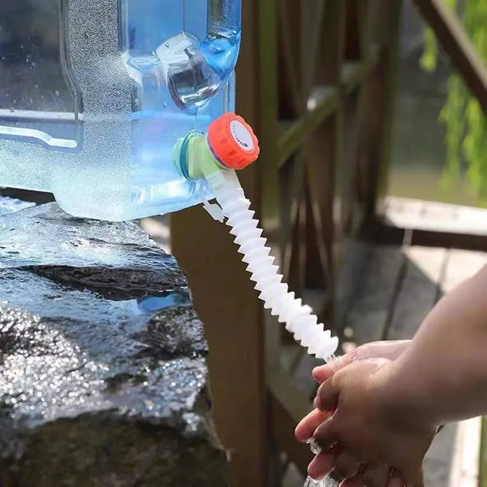 Flexible Faucet Extension Tube Water Bucket Accessories Telescopic Faucet Extender Hose Lengthen Sprinkler for Outdoor Camping