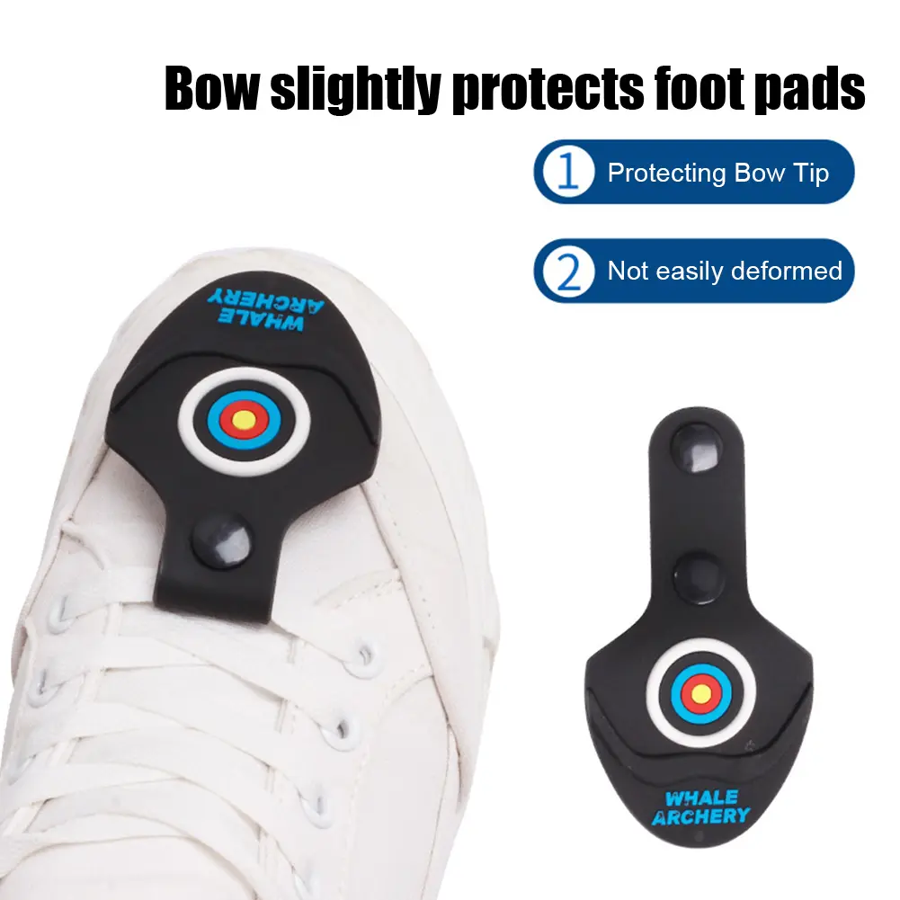 Recurve Bow Limb Protection Bow Limb End Protective Pad with Buckle Archery Break Pad Protector Rubber for Compound/Recurve Bows
