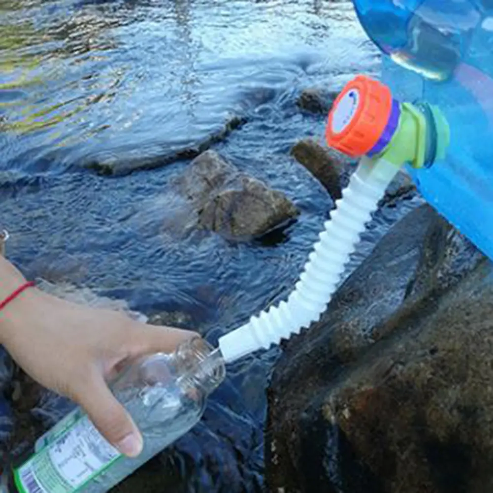 Flexible Faucet Extension Tube Water Bucket Accessories Telescopic Faucet Extender Hose Lengthen Sprinkler for Outdoor Camping