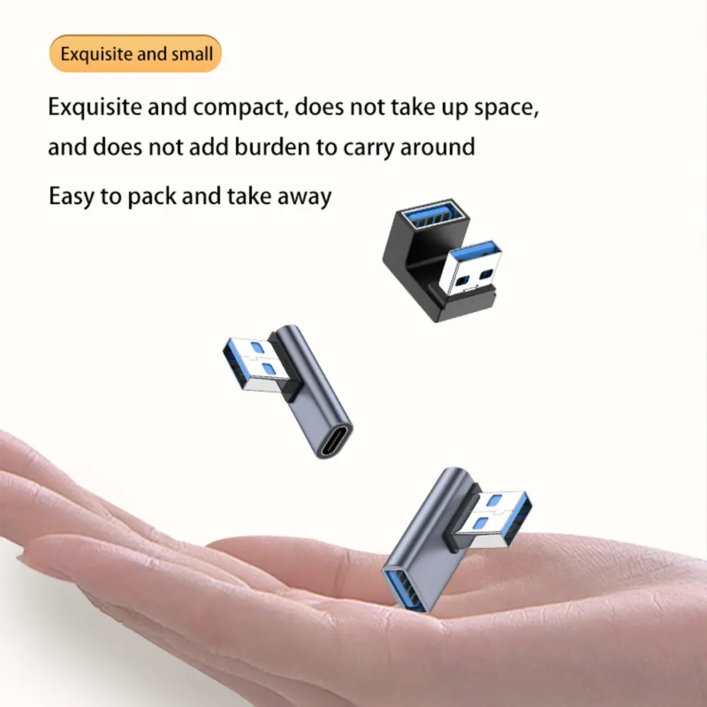 5V 3A Connector Adapter High-speed Transmission 10Gbps Charging Data Cable Adapter Universal Male To Female Adapter for Computer