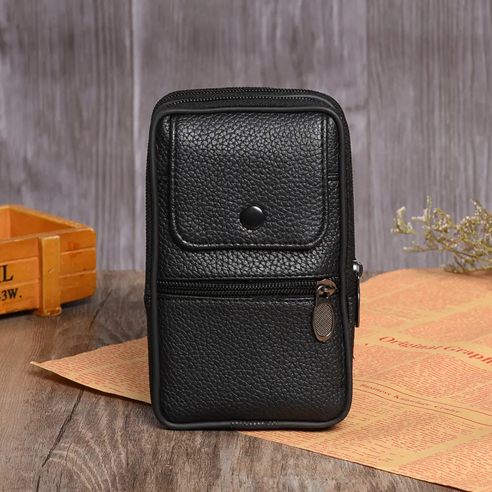 Men Waist Fanny Pack Multifunctional Shoulder Bag Zipper Belt Bum Pouch Coin Key Pouch Outdoor Purse Camping Hunting Bag