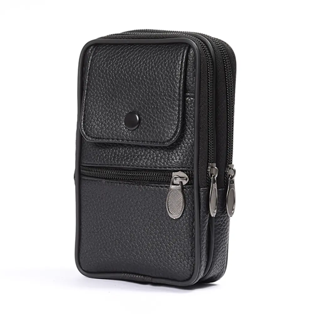 Men Waist Fanny Pack Multifunctional Shoulder Bag Zipper Belt Bum Pouch Coin Key Pouch Outdoor Purse Camping Hunting Bag