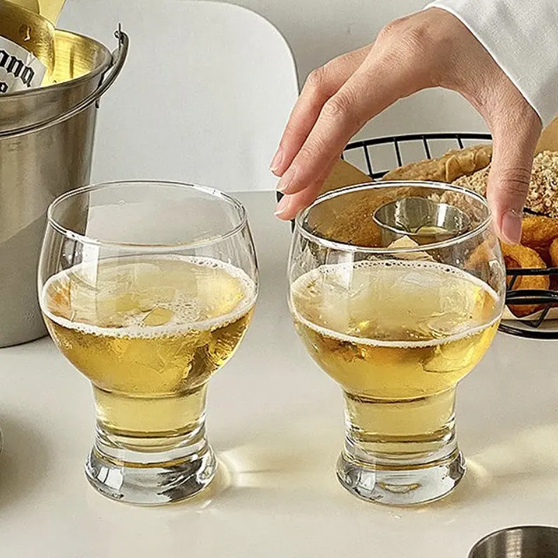 230ml/455ml/370ml Creative Whiskey Glass Transparent Cocktail Glass Elegant Glass Cup Transparent Beer Glass Outdoor Tableware