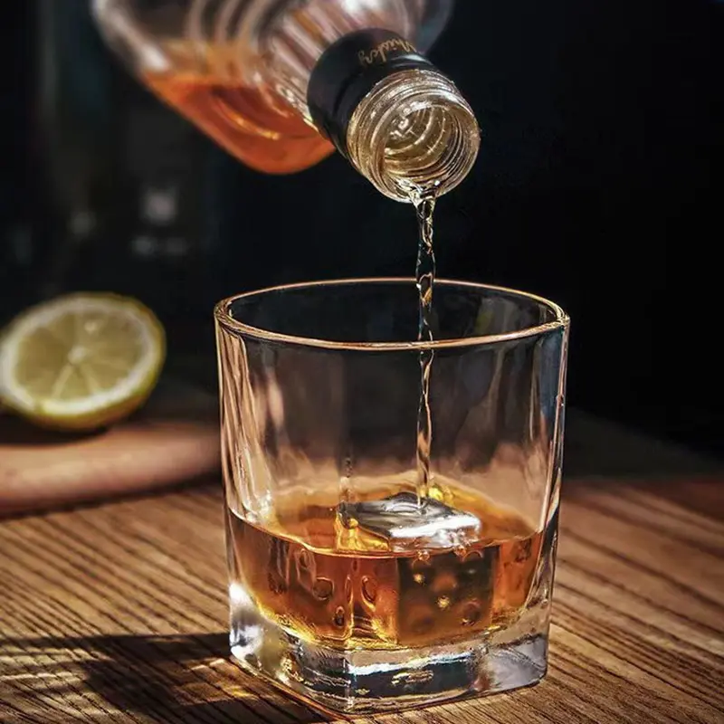 530ml Luxury Rotating Wine Glass Tumbler Cup High-end Whiskey Glass 235ml Foreign Wine Glass Transparent Cold Drink Cup Barware