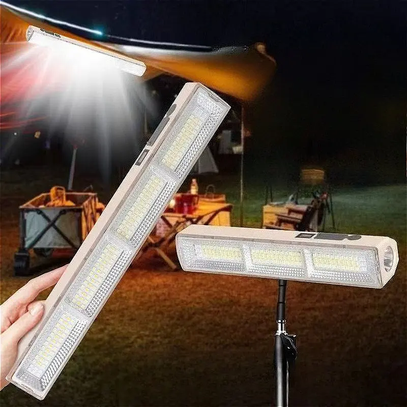 Camping Lamp Dimmable LED Lamp Tube LED Magnetic Light Outdoor Lighting Home Rechargeable Lamp Tube with Hook Camping Equipment