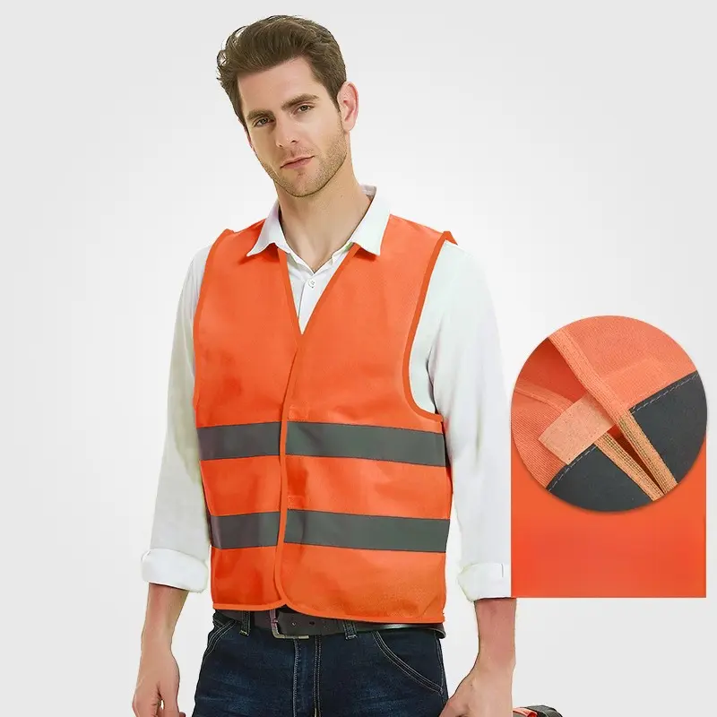 Car Reflective Safety Vest Breathable High Visibility Jacket Night Reflective Vest Night Construction Traffic Safety Clothing