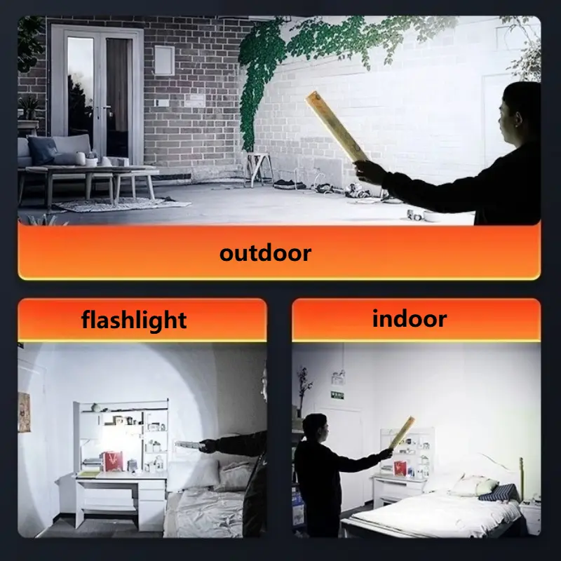 Camping Lamp Dimmable LED Lamp Tube LED Magnetic Light Outdoor Lighting Home Rechargeable Lamp Tube with Hook Camping Equipment