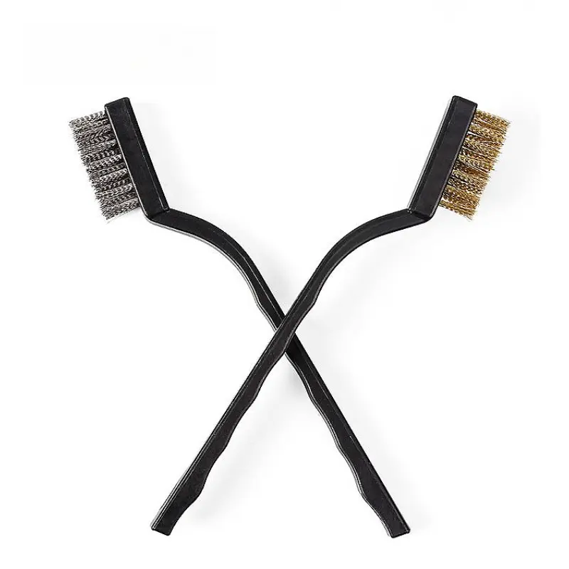 1pcs Wire Brush and Copper Brush Wire Brush Rust Scrub Remove Cleaning Tools Machinery Molds Parts Manual Cleaning Accessories
