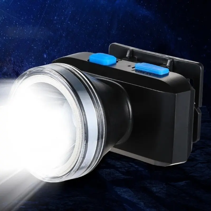 Headlamp LED Rechargeable Flashlight Super Bright Camping Lamp Head-mounted Lighting Waterproof Work Light for Outdoor Fishing