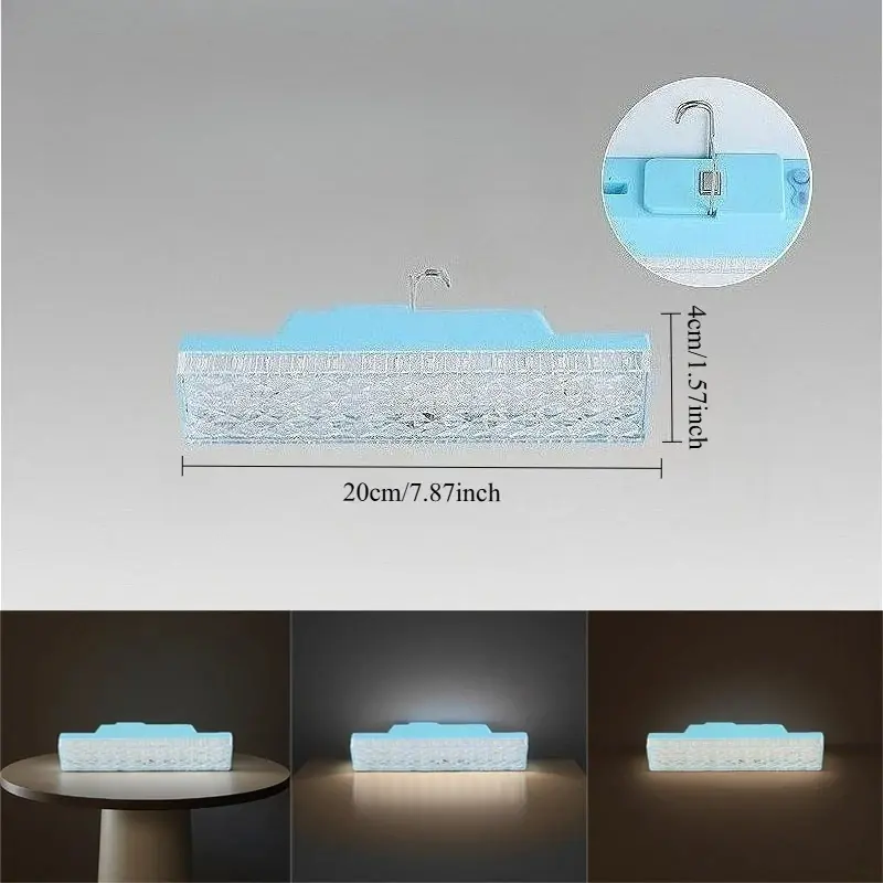 Portable Rechargeable Lamp Tube Night Light LED Lamps Cabinet Light with Hook Camping Light Household LED Tubes Lighting Tools