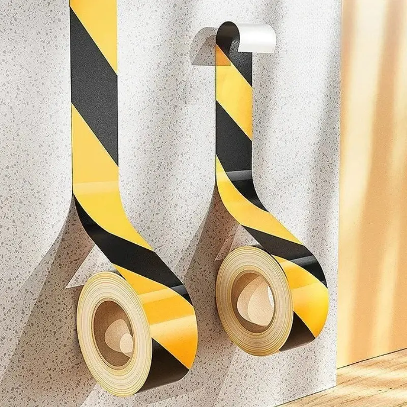 Black Yellow Reflective Tape Sticker Self-adhesive Car Safety Warning Reflective Film Truck Tape Road Marking Tape Accessories