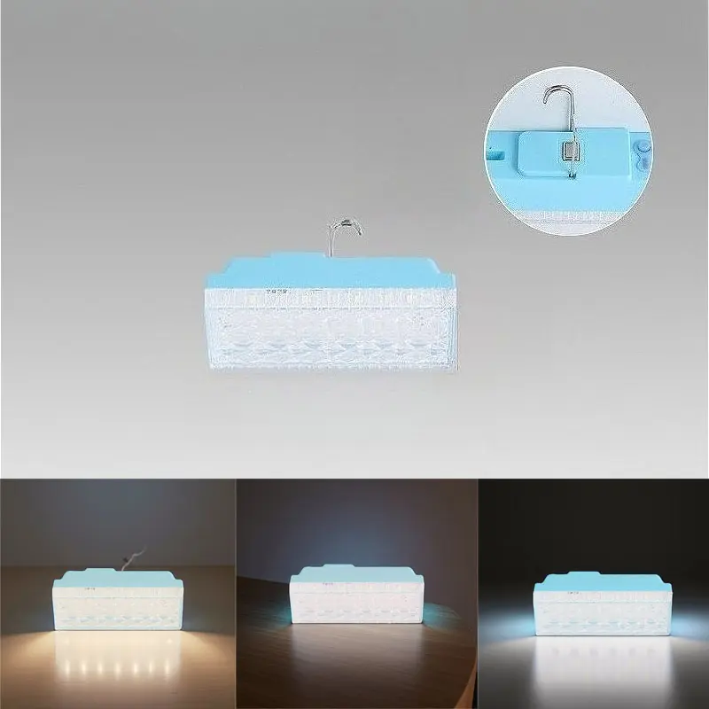 Portable Rechargeable Lamp Tube Night Light LED Lamps Cabinet Light with Hook Camping Light Household LED Tubes Lighting Tools