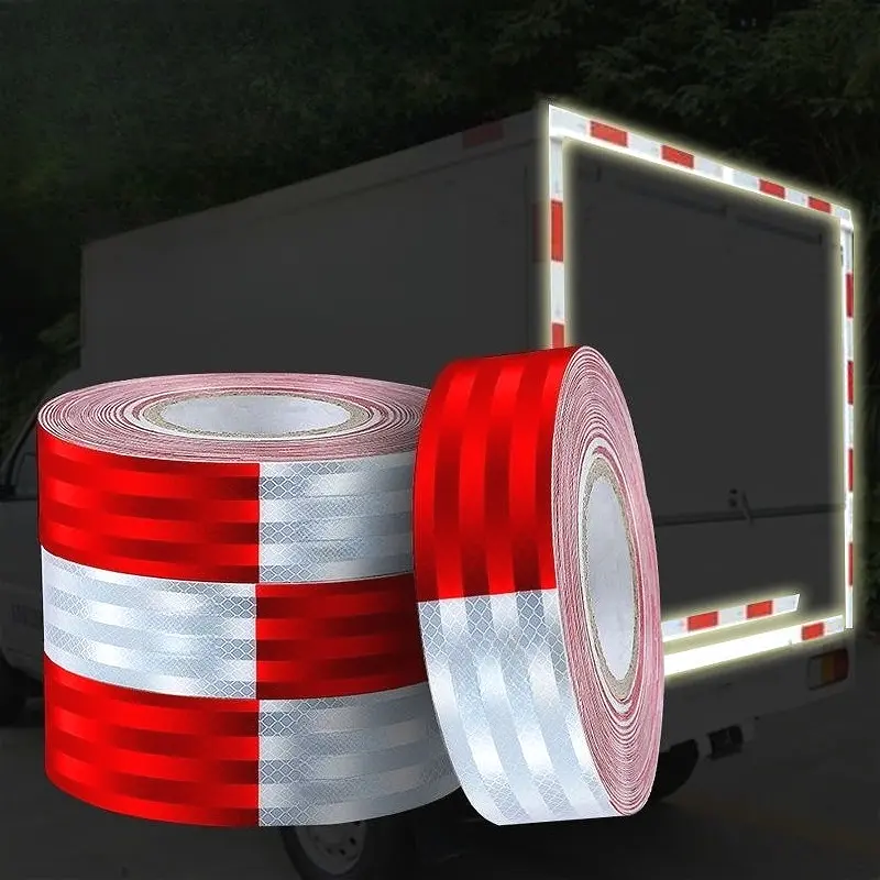 Car Reflective Tape Auto Safety Warning Sticker Reflector Protective Tape Strip Film for Trucks Motorcycle Safety Accessories