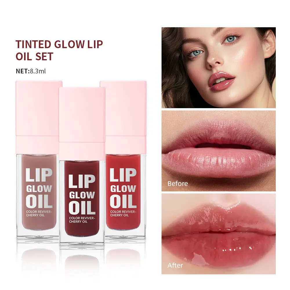 Jelly Lip Gloss Oil Lipgloss Tint for Lips Long Lasting Permanent Lipstick Moisturizing Lip Balm Makeup Cosmetics Glosses Ink