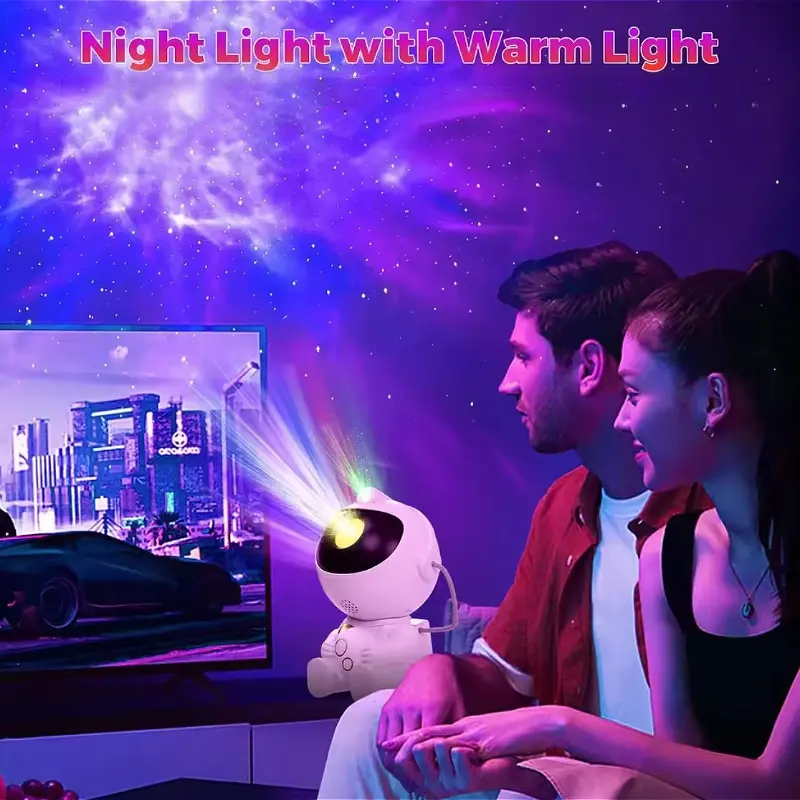 Rocket Astronaut Galaxy Projector Night Light Lamp Kids Bedroom Projection Lamp Galaxy Light Galaxy Light Home Decoration Gifts