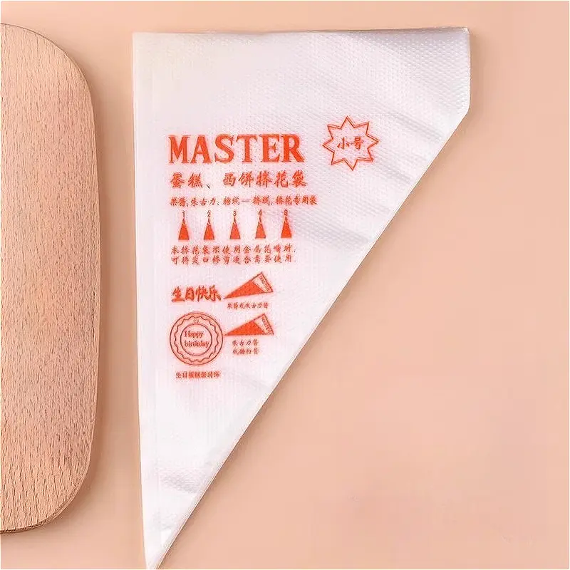 200pcs Disposable Piping Bags Cing Fondant Cake Cream Squeeze Cream Bags for Decorating Pastries Cakes Baking Tools Accessories