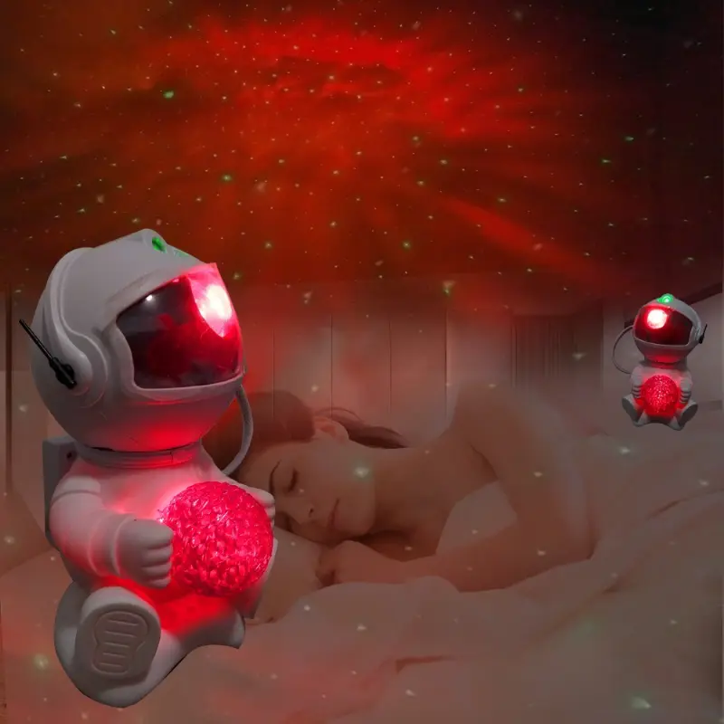 Astronaut Galaxy Projector Night Light USB Plug Ambient Light Bedroom Decoration Night Lamp Remote Control Child Birthday Gift