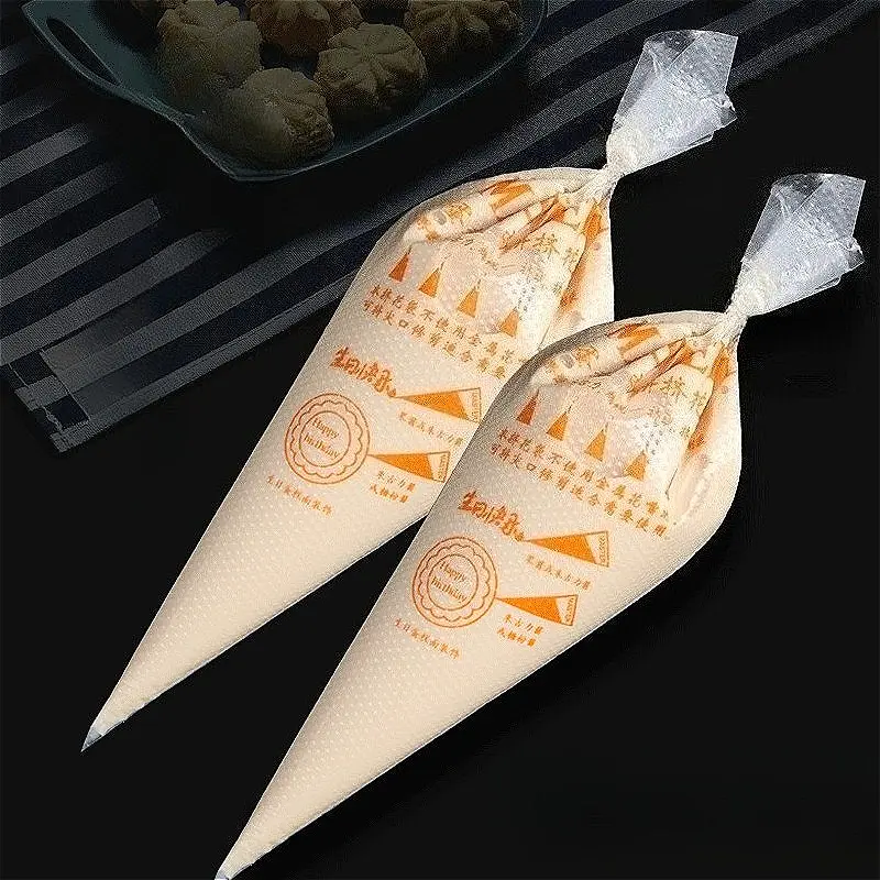 200pcs Disposable Piping Bags Cing Fondant Cake Cream Squeeze Cream Bags for Decorating Pastries Cakes Baking Tools Accessories