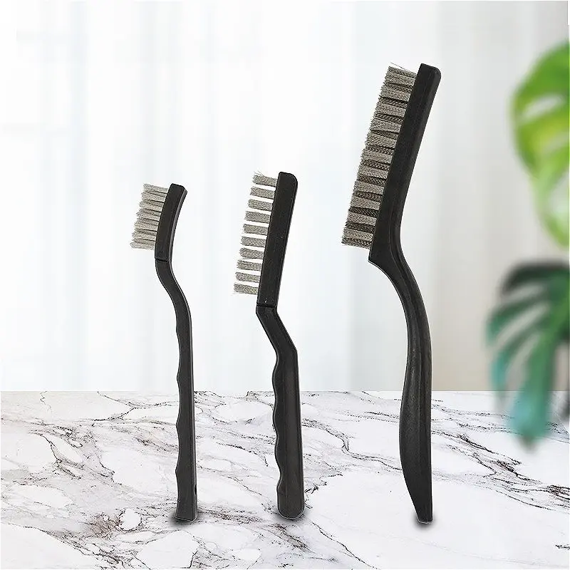Stainless Steel Copper Wire Brush Rust Scrub Remove Cleaning Tools Wire Brush Manual Cleaning and Maintenance Accessories Tools