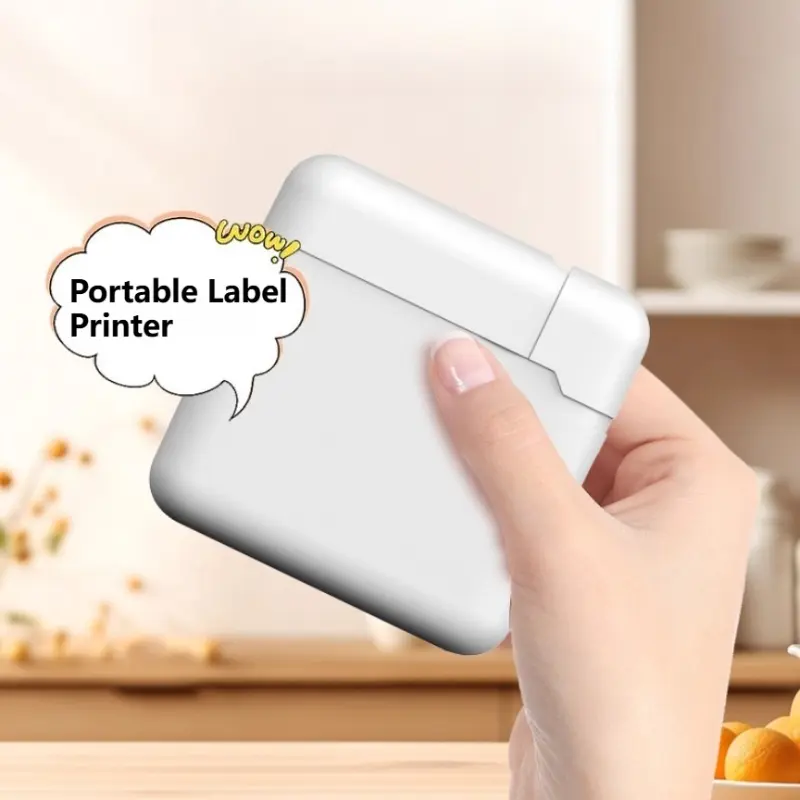Portable Thermal Printer Mini Bluetooth Label Printer Smart Label Thermal Printer Office Bluetooth Printer Educational Supplies