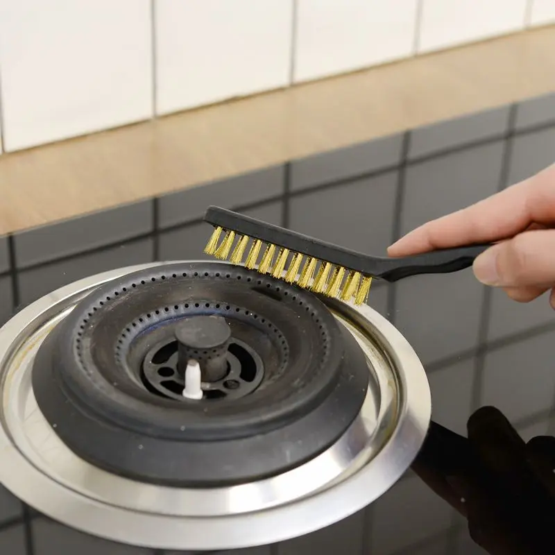 Stainless Steel Copper Wire Brush Rust Scrub Remove Cleaning Tools Wire Brush Manual Cleaning and Maintenance Accessories Tools